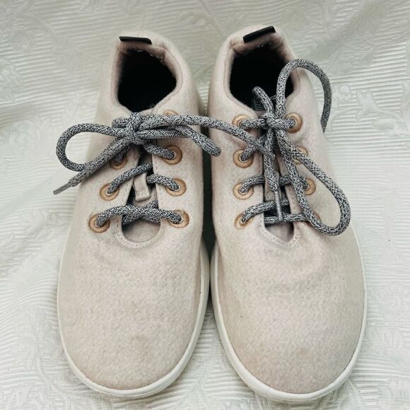 Allbirds Wool Runner Tennis Shoes Sz 10 White Gray - Picture 2 of 8